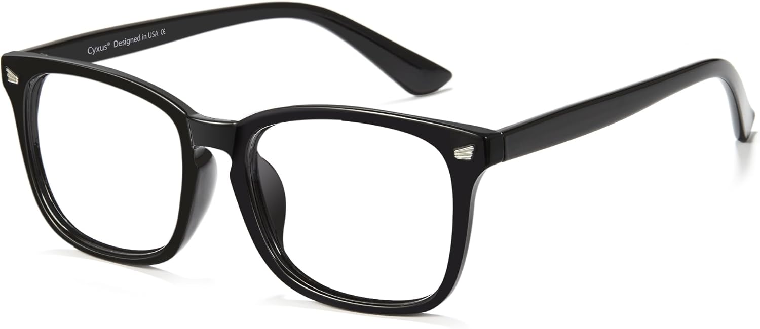 Cyxus Blue Light Glasses Men Women Reduce Eye Strain UV Blocking for Office Work Computer Screen 8082