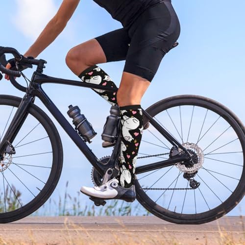 Compression Socks for Women Men Circulation Graduated Supports Socks for Running Athletic Sports Travel Nurse