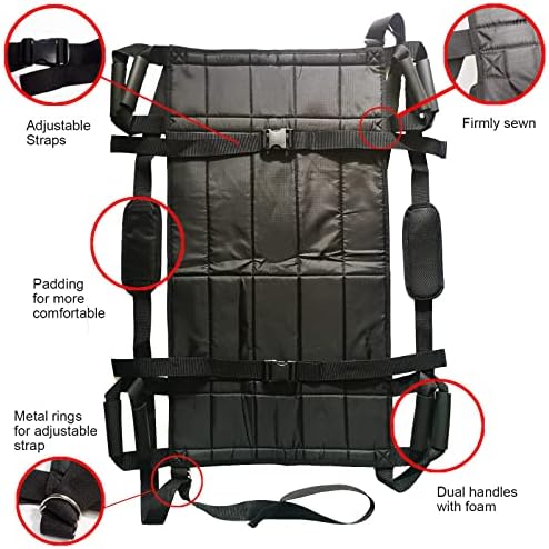 Padded Patient Lift Transferring Belt Board Emergency Evacuation Chair Wheelchair Full Body Medical Lifting Sliding Sling Transfer Belt for Seniors,Handicapped,Elderly,Bedridden