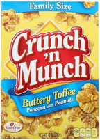 Crunch 'n Munch Family Size Buttery Toffee Popcorn with Peanuts