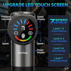 TOLOCO Massage Gun, Deep Tissue Back Massage for Athletes for Pain Relief, Percussion Massager with 10 Massages Heads & Silent Brushless Motor, Valentines Day Gifts for Him Her, Grey