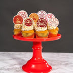 48PCS Edible Chinese Lunar Year Spring Festival Cupcake Toppers Edible Chinese Snake Year Cupcake Toppers Chinese Happy New Year Cake Decor for Snake Year Spring Festival Party Decor Supplies