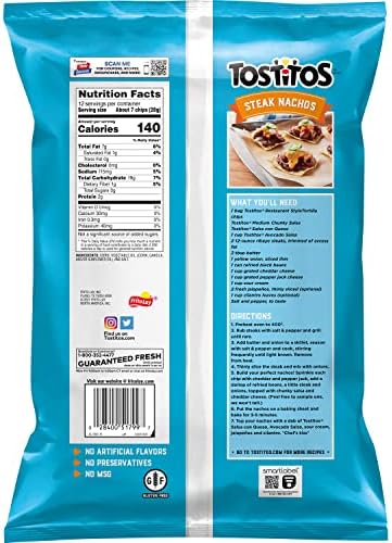 Tostitos Tortilla Chips, Original Restaurant Style, Party Size, 17oz Bag