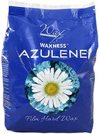 Waxness Film Hard Wax Beads Azulene 1.1 lb (500 g) – Stripless Professional Hard Wax with Azulene for Face & Body, Smooth Application – Made in Italy