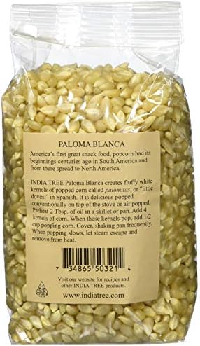 India Tree, Popping Corn Paloma Blanca, 1 LB