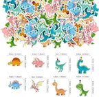 Ercadio 40 PCS Edible Cartoon Dinosaur Cupcake Toppers Drink Topper Picks Cute Cake Topper for Dino Theme Baby Shower Children Kids Birthday Party Cupcake Decor Supplies
