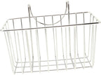 IMIKEYA Stainless Steel Sink Organizer Rack Hanging Kitchen Storage Basket for Sponge Brush and Gadgets Space Saving Drain Rack with Fast Water Drainage for Clean and Tidy Kitchen