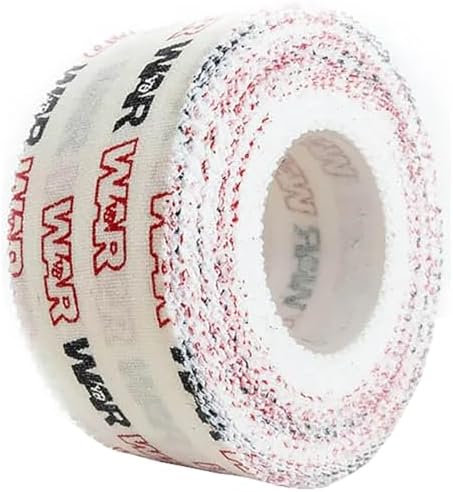 WAR Tape EZ Rip Premium Athletic Medical Sports Tape | No Sticky Residue | 30 ft Rolls | Best for Athletes & Trainers | Ideal for Fingers, Ankles, Wrists, and Equipment | 1 Inch (Pack of 1)