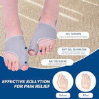 Hallux valgus correction device, toe correction device. Suitable for both men and women for the correction of hallux valgus. Hallux valgus splint (gray)