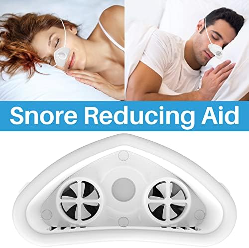 4 in1 Anti Snoring Device with Gentle Moisturizing Mist,Wearable Nose Snoring Aid with Adjustable Airflow,Drug-Free Night Breathing Support for Dry Air (Black, m)