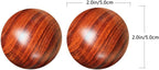 2pcs Solid Wood Massage Ball Stress Hand Massagers Spiritual Baoding Balls Baoding Balls Chinese Baoding Fitness Chinese Balls for Stress Hand Balls Sole of Foot