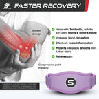 Sleeve Stars Tennis Elbow Brace for Women - Adjustable Tennis Elbow Strap, Golfers Elbow Brace for Men, Counterforce Brace for Tendonitis Relief, Fits 9"-23" (Single/Light Purple)