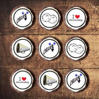 Cheerleader Edible Cupcake Toppers – Cheerleading-Themed Decorations for Squad Parties & Sports Events UNCUT (48 x 3cm/1.18 Inch Discs)