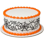 Halloween Spider Webs Edible Cake Topper Icing Image Border Strips 3 Per page