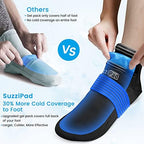 SuzziPad Foot Ice Pack Cooling Socks and Cold Gloves for Chemotherapy, Chemo Comfort Items, Ideal for Soothing Hand and Feet Discomfort, L