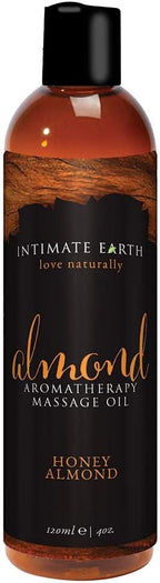 Intimate Earth Massage Oil, Almond, 4 Ounce