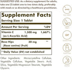Solgar Vitamin C 1500 mg with Rose Hips, 180 Tablets - Antioxidant & Immune Support - Overall Health - Supports Healthy Skin & Joints - Non GMO, Vegan, Gluten Free, Dairy Free, Kosher - 180 Servings