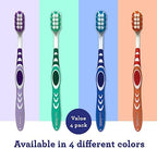 GuruNanda Whitening Toothbrush Pack of 4 & Kids Toothbrush with Suction Cup, Soft Bristles, Fun Animal Designs - 4 Count