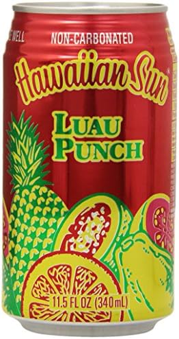 Hawaiian Sun Drink, Luau Punch, 11.5-Ounce (Pack of 24)