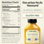Schaller & Weber Bavarian Mustard, 9.5 Oz Squeeze Bottle (1 Pack) | Sweet Hot Mustard | Deli Condiment for Sausages, Pretzels & Sandwiches | All Natural, No Preservatives