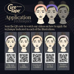 CureTape Beauty Kinesiology Tape | Anti-Wrinkle Face Tape | Face Neck Lift Tape for Toning, Firming & Tightening The Skin | Kinesiology Tape for Face and Sensitive Skin | Soft on The Skin (2'' X 16')