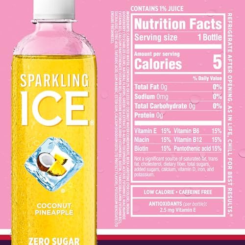 Sparkling Ice Purple Variety Pack, Flavored Water, Zero Sugar, with Vitamins and Antioxidants, 17 fl oz, 12 count (Black Raspberry, Cherry Limeade, Orange Mango, Kiwi Strawberry)