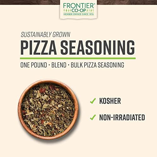 Frontier Co-op Pizza Seasoning, 1lb Bulk Bag – Natural Pizza Seasoning Spice Blend, Perfect Pizza Spice for Homemade Pizzas, Pasta & Italian Dishes