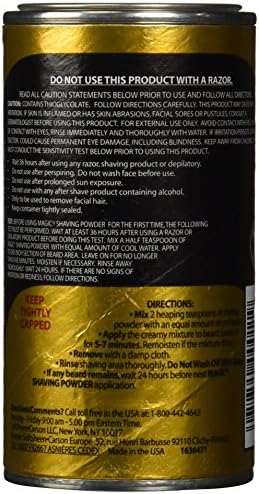 SoftSheen-Carson Magic Razorless Shaving for Men, Magic Shaving Powder with Fragrance, Coarse Textured Beards, Formulated for Black Men, Depilatory, Helps Stop Razor Bumps, Since 1901, 4.5 oz