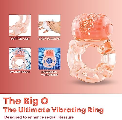 Screaming O - Big O, Iconic Cock Ring, Large Version, Natural Color - Vibrating Cock Ring - Penis Ring, Reusable Vibrator - Couple Sex Toys, Dick Ring for Mutual Pleasure