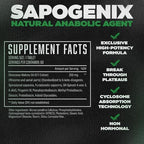 Sapogenix® Anabolic Activator for Muscle Growth, Strength & Recovery – Exclusive High-Potency Muscle Builder w/ Cyclosome™ Delivery For Optimal Absorption – For Bulking or Cutting Cycles (60 Tablets)