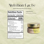 Absolutely Nuts 100% Roasted Pistachio Cream – No Sugar Pure Green Pistachio Paste, Unsweetened Gourmet Nut Butter for Baking, Cooking, Gelato, Savory Recipes. Made in Italy, 90 g Jar, Crema de Pistacho Pura