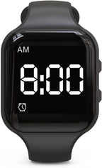 Vibrating Alarm Watch Water Resistant Wake Up Wristband Silent Pill Reminder Watch - with Timer and 15 Daily Alarms