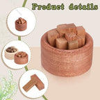 2 PCS Wood Diffuser for Essential Oils Aromatherapy Round Essential Oils Diffuser Set for Home Office Car Bedroom Decoration