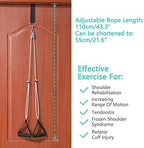 Shoulder Pulley, Over The Door Pulley System for Shoulder Rehab, Shoulder Exercise Pulley for Physical Therapy, Assisting Rotator Cuff Recovery, Increase Flexibility Stretching, Range of Motion