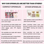 Confect Pink, Silver, Gold & White Pearl Sprinkles Mix – Edible Baking Decorations for Cakes, Cupcakes, Cookies – Valentine’s & Celebration Sprinkle Set – Pack of 5 - Vegan, Gluten-Free, Nut-Free, Soy-Free, Dairy-Free, Palm Oil-Free -5 Oz