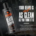 Wild Willies Beard Shampoo with Biotin & Caffeine - Nourishes & Strengthens - Moisturizing Anti-Dandruff Face Wash for Men of All Beard Types