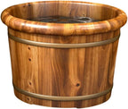 Natural Wooden Footbath Bucket, Pedicure Basin Thicken Foot Bath Barrels Soaking Tub Middle-Aged and Elderly Health Care Gift Women's, for Women