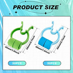 Fabbay 100 Pcs Stop Nosebleeds Clip Nose Bleed Stopper Nasal Clip for Adult Emergency Accident, Blue and Green