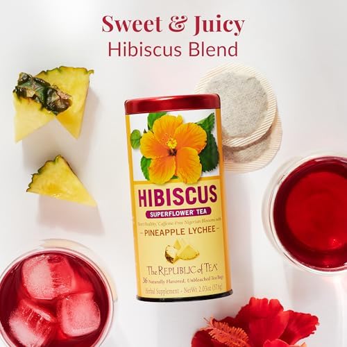 The Republic of Tea, Pineapple Lychee Hibiscus, 36-Count