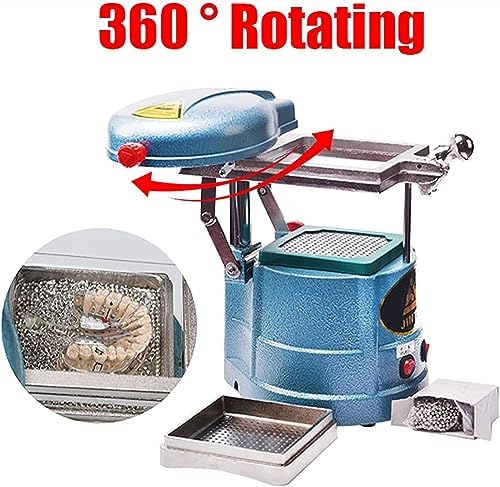 1000W Dental Lab Equipment Vacuum Forming Machine，Dental Laminator Oral Material Making Tool，Symmetrical Heating System，for Laboratory