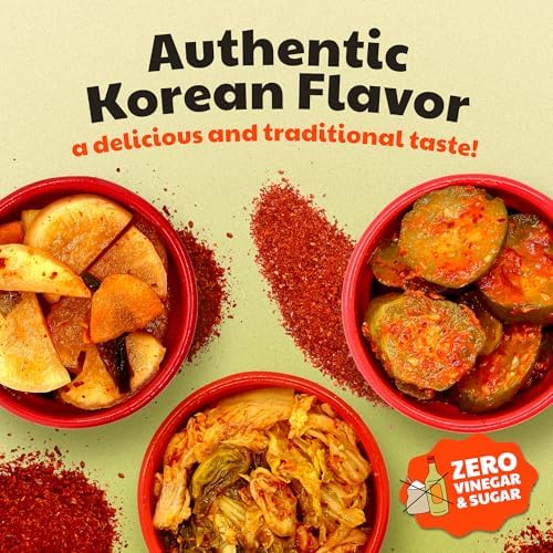 Olive My Pickle Fermented Kimchi Variety Pack - 48 oz | 3 Pack Classic, Cucumber Kimchi & Daikon Radish Kimchi | Napa Cabbage Fresh & Flavorful Korean Kimchi with Natural Probiotics for Gut Health