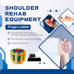 Finger Ladder for Shoulder Rehab – Rainbow Hand and Shoulder Therapy Equipment, Over Door Finger Exerciser for Physical Therapy, Compatible with Shoulder Pulley Systems (Colorful)