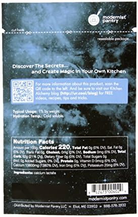 Pure Calcium Lactate ⊘ Non-GMO Vegan OU Kosher Certified - 50g/2oz