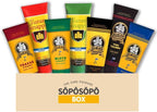 Finnish Mustard Mix Set Auran & Turun Mustard 275g (0.60lb) x 7 Tubes Many Flavors Finnish Mustard in a Söpösöpö Box SOPOSOPO