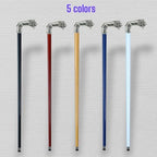 Premium Robust Walking Cane for Men & Women - Cavagnini Handmade Elegant Stick, Wood & Solid Pewter Handle, Luxury, Made in Italy, Durable