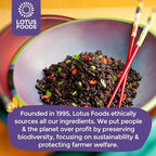 Lotus Foods Organic Forbidden Rice - Black Rice Organic, Purple Rice, Black Rice Bulk, Gluten Free Heirloom Rice, Whole Grain, Non GMO, Vegan - 15 Oz Bag (Pack of 1)