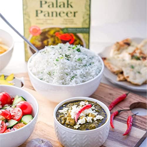 Taj Mahal Flavour Of India Palak Paneer (Spinach/Cottage Cheese) - Ready to Eat 10 oz Pure Vegetarian, Authentic Flavour of Indian Spices (Pack of 6, 285 Grams)