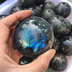 Health & Household Natural Labradorite Crystal Polished Sphere Ball Healing Crystal (Size : 40-50mm)