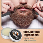Varolan Beard Growth and Grooming Kit - Growth Oil (2Oz), Balm, Comb, E-book, Storage Bag, Mustache Mens Gift Set for Him