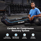 FIT KING Cordless Recovery System, Professional Air Compression Massager, Reduces Muscle Pain and Improves Circulation, Warm-up and Fast Recovery for Athletes, Zone Massage Optional (Medium)
